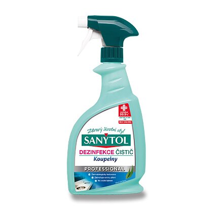 Přípravek čistící a dezinfekční SANYTOL Professional koupelny 750ml